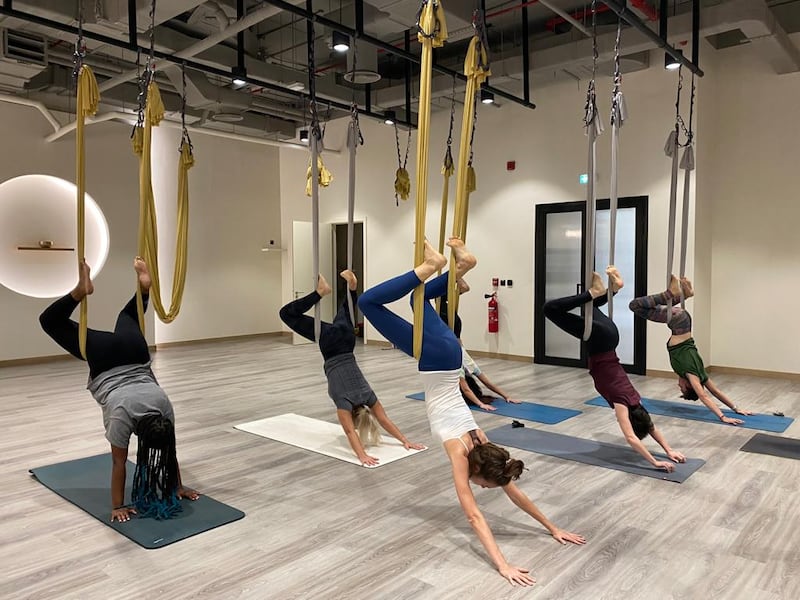 Review: Cirque du Soleil-inspired aerial yoga class in Abu Dhabi