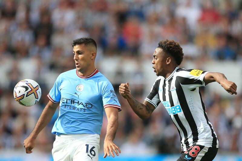 Rodri - 7, Hit two shots from range that did very little to trouble Pope and was unable to stop Newcastle breaking forward at times. Made a good header to deal with Trippier’s free kick delivery and did well to touch the ball into Haaland’s pass at the other end for City’s second. AFP
