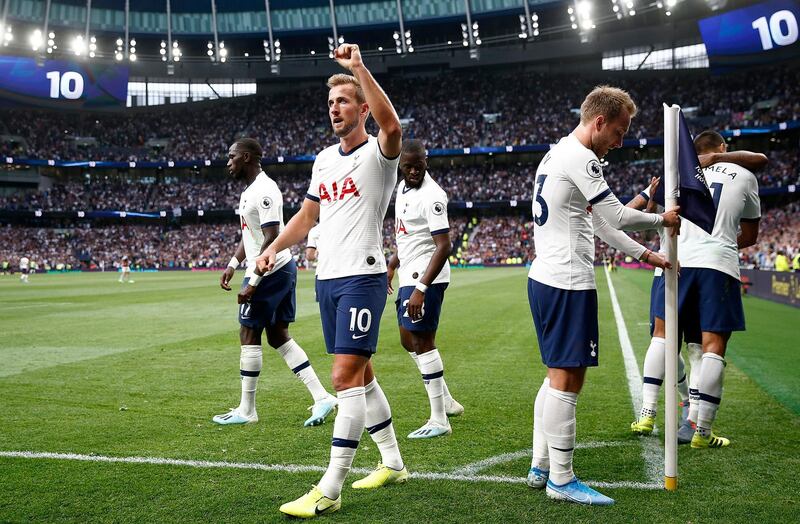 Striker: Harry Kane (Tottenham Hotspur) – The England captain used to have August droughts, but not this season as he scored two late goals to defeat Aston Villa. Getty