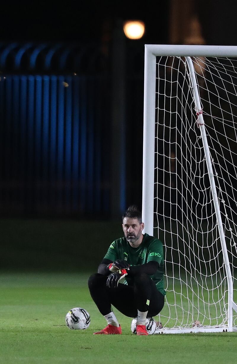 Manchester City goalkeeper Scott Carson. 