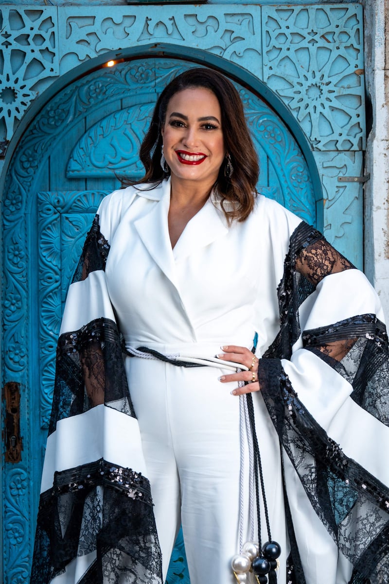 Tunisian actress Hend Sabri visited Expo 2020 Dubai during its opening week. AFP