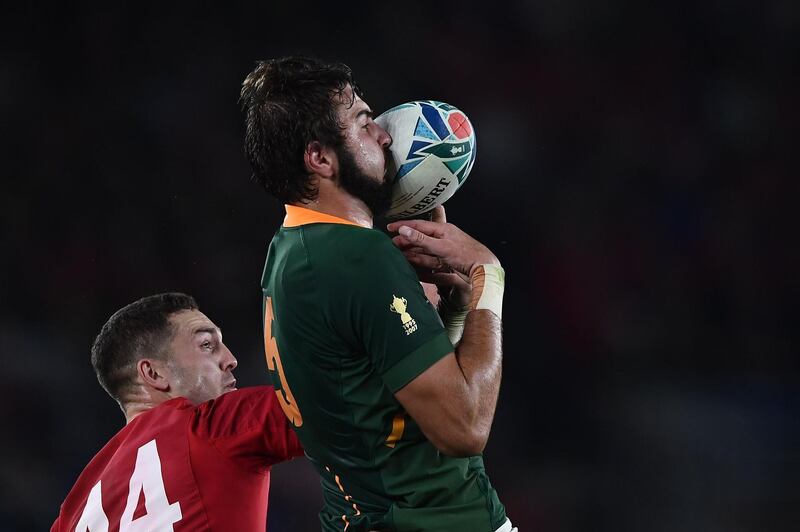 4. Lood de Jager (South Africa). Remarkably, the Springboks lost just one lineout on their own throw in the whole tournament. De Jager, who ended it with a dislocated shoulder, was at the forefront of their battery of second-row skyscrapers. AFP