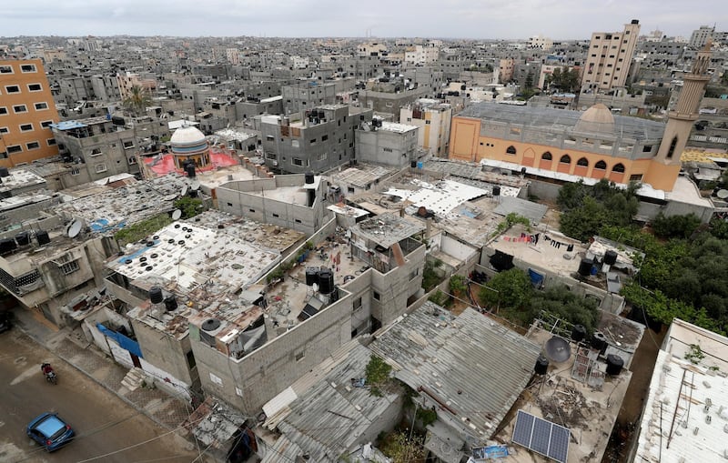 A view shows the Palestinian Jabalia refugee camp. Reuters
