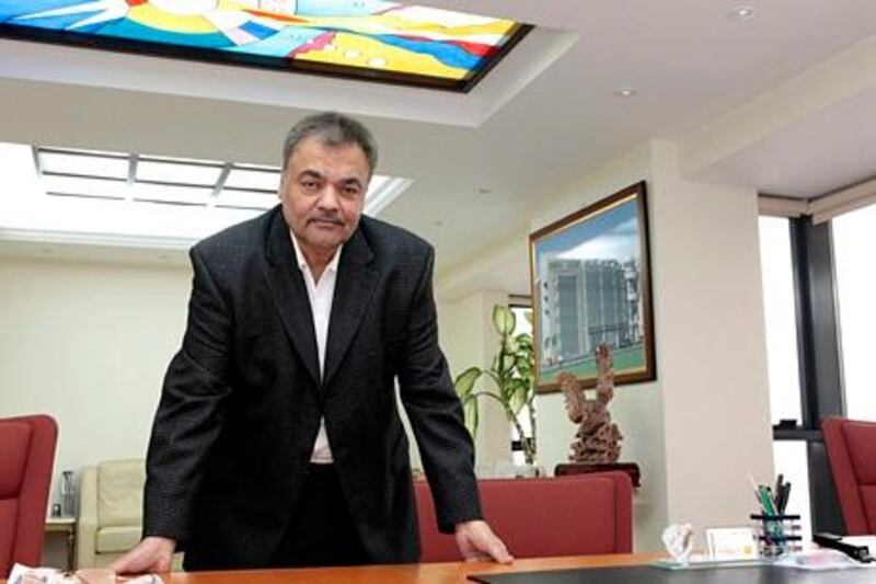 Dubai, United Arab Emirates - December 24, 2012.  Raju T jethwani ( Group Chairman, Eurostar ) at his office.  ( Jeffrey E Biteng / The National )