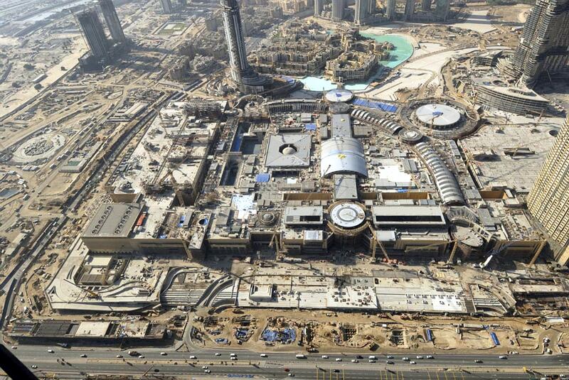 Dubai Mall construction in 2008. Photo: Emaar