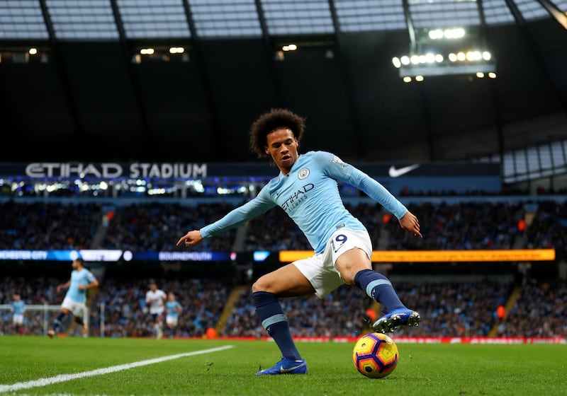 Left midfield: Leroy Sane (Manchester City) – Others got the goals, but Sane was scintillating as City maintained their 100 percent home record against Bournemouth. Getty Images