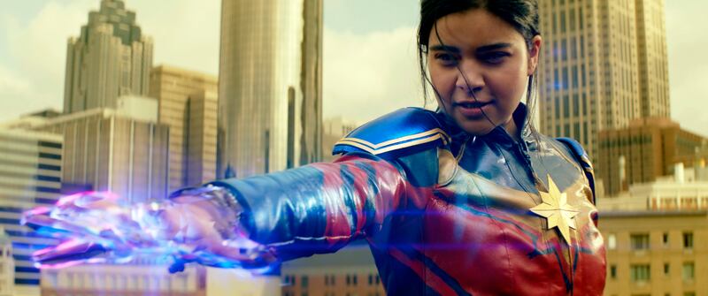 'Ms Marvel', which centers around Marvel's teenage Muslim superhero, is released on Disney+ on Wednesday, coinciding with the platform's launch in the Middle East and North Africa. Photo: Disney+ via AP