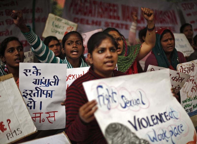 Protesters mark the first anniversary of the Delhi gang rape which caused an outpouring of anger across India. Adnan Abidi / Reuters



