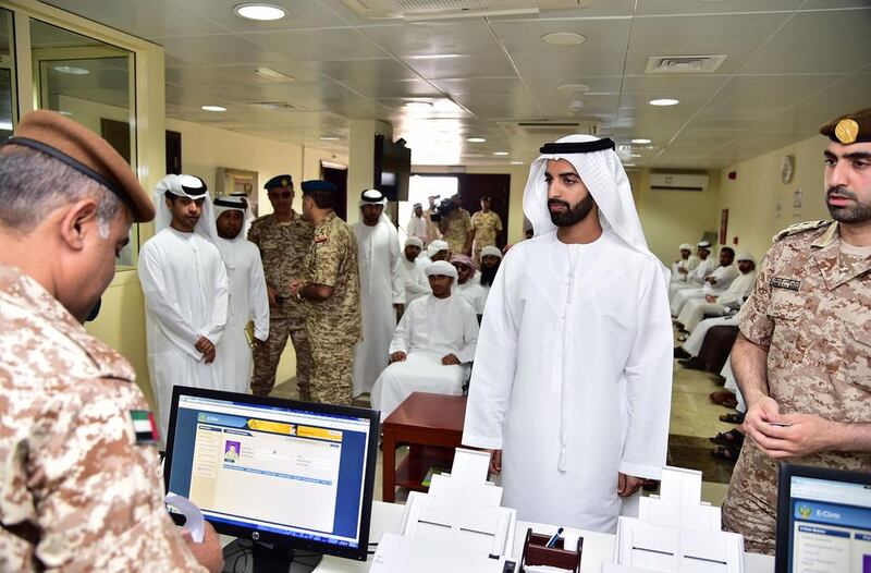 Crown Prince of Ras Al Khaimah completed national service registration procedures (Wam)