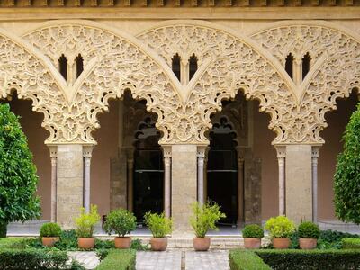 The Aljaferia Palace in Zaragoza was built by the Emir Abu Jaffar Al Muqtadir of the Banu Hud dynasty in the eleventh century. Timothy Power