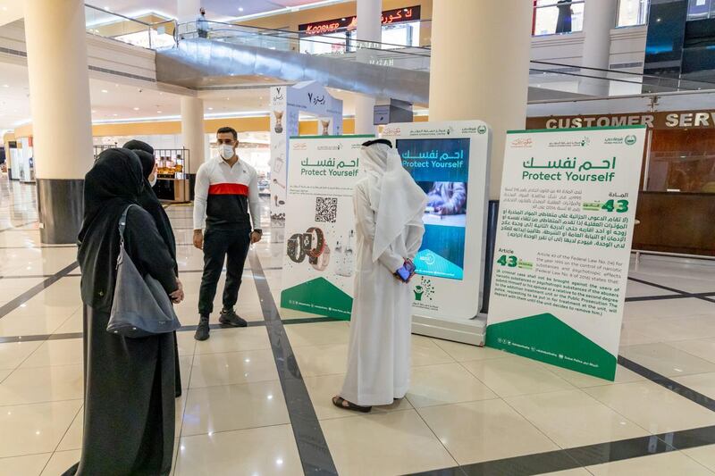 The awareness drive is taking place at four locations in Dubai. 