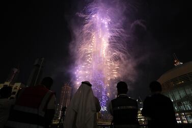 The Burj Khalifa will again take centre stage for Dubai's New Year's Eve celebrations. Pawan Singh / The National