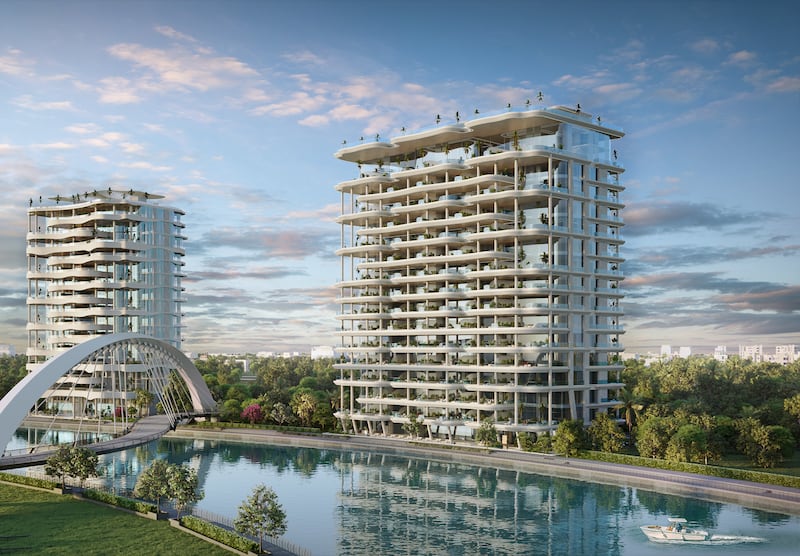 Dubai's AHS Properties has launched a $850 million project called Casa Canal, located at Dubai Water Canal. Photo: AHS Properties