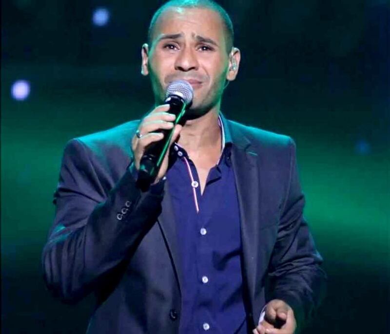 Mohammed Rifi performs on The X Factor. Courtesy The X Factor

