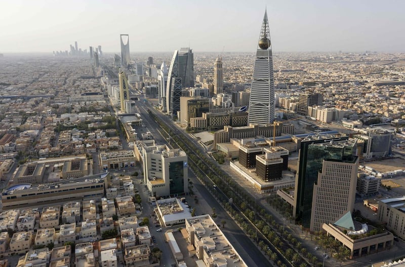 A deserted motorway in the Saudi capital Riyadh. AFP