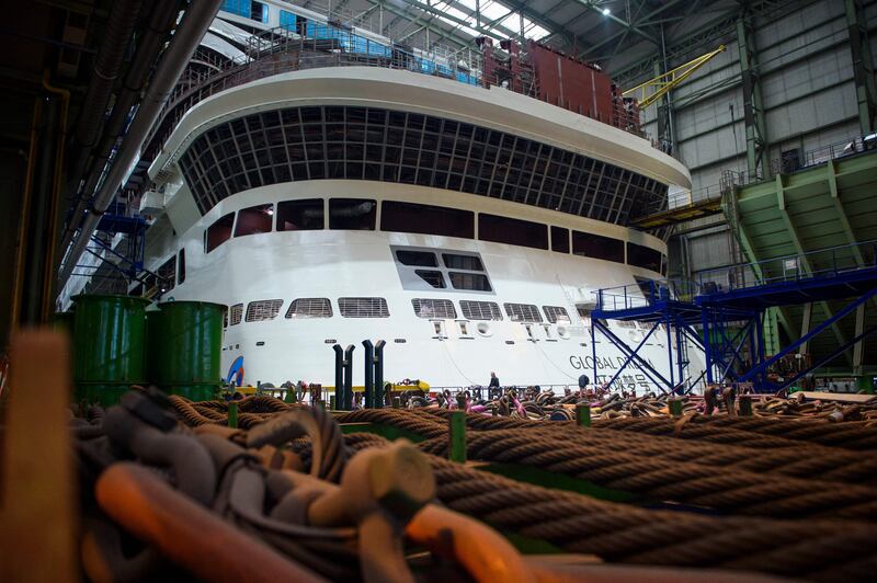 The provisional insolvency administrator says the sale of the cruise ship, which has a gross weight of 204,000 tonnes, is one of his top priorities. AFP