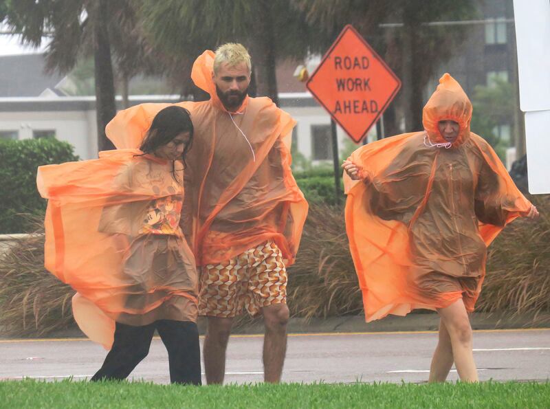 Even though there was a mandatory evacuation, some residents were either forced or chose to stay to ride out the storm. AP