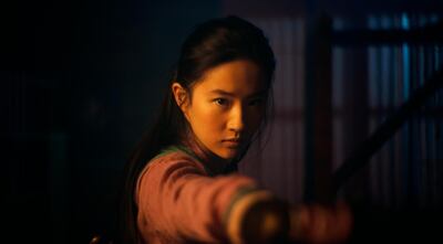 This image released by Disney shows Yifei Liu in the title role of "Mulan."  The film is no longer headed for a major theatrical release. The Walt Disney Co. said Tuesday that it will debut its live-action blockbuster on its subscription streaming service, Disney+, on Sept. 4. Customers will have to pay an additional $29.99 on top of the cost of the monthly subscription to rent â€œMulan.â€ (Disney Enterprises, Inc. via AP)