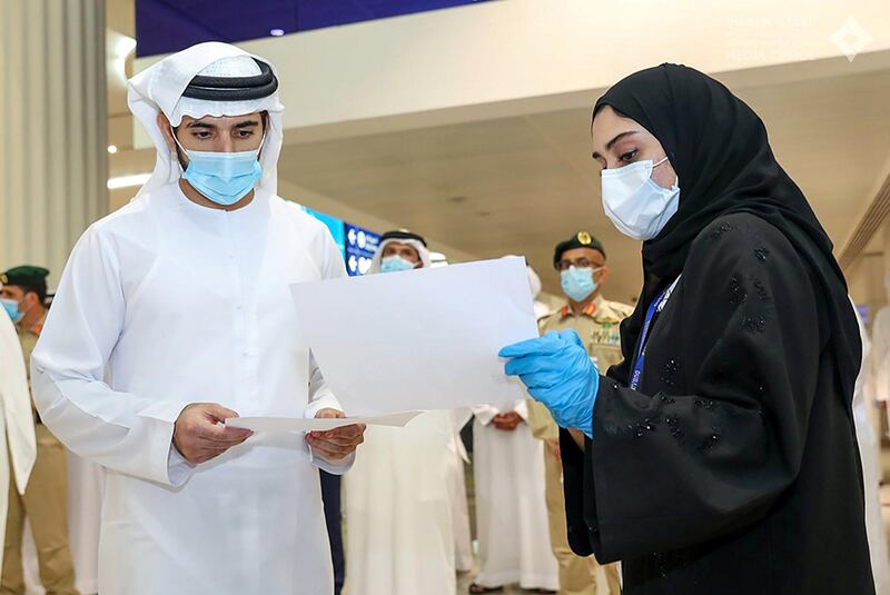 Sheikh Hamdan visits Dubai International Airport and reviews the preparations and preventive protocols in place to welcome tourists back.