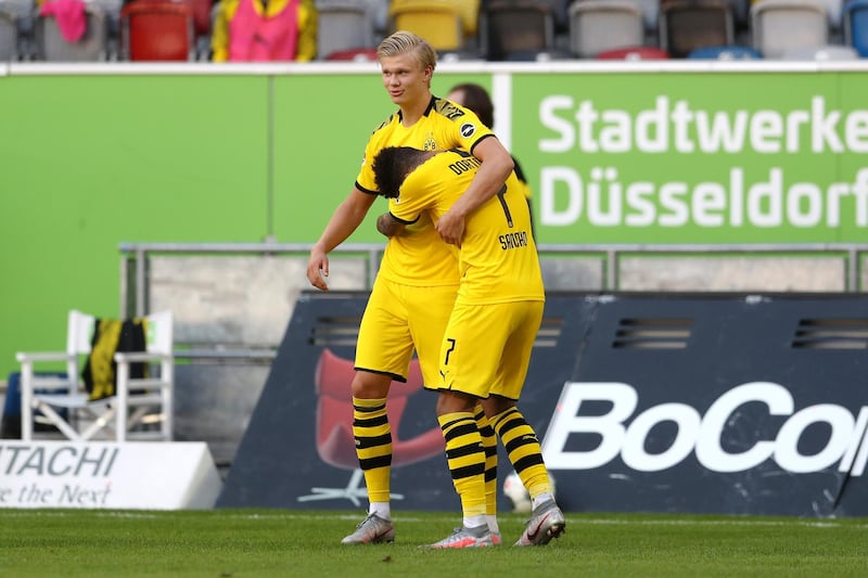 Erling Braut Haaland came off the bench to score a 95th-minute winner for Borussia Dortmund. Getty