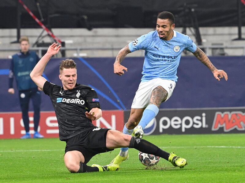 Nico Elvedi, 4 – Didn’t show much urgency to try and win possession when dangerous balls were whipped into the hosts’ penalty area. This trait particularly stood out in the build up to City’s first goal when Silva was granted a free header yards from Sommer’s goalmouth. A disappointing performance. EPA