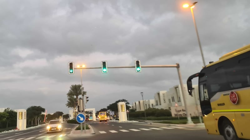 Grey skies gather in Dubai’s Mira community on Thursday morning. The National