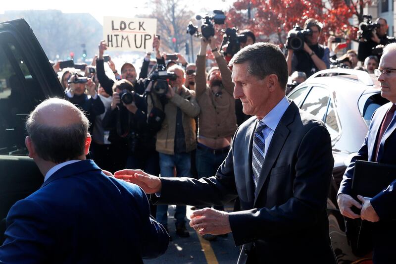 Former U.S. National Security Adviser Michael Flynn departs U.S. District Court after pleading guilty to lying to the FBI about his contacts with Russia's ambassador to the United States, in Washington, U.S., December 1, 2017. REUTERS/Jonathan Ernst