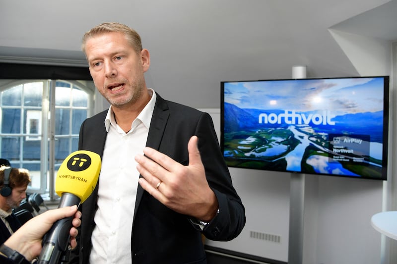 Carl-Erik Lagercrantz, chief executive of parent company Vargas, said Northvolt is a key part of the European transition to electric vehicles. AFP 