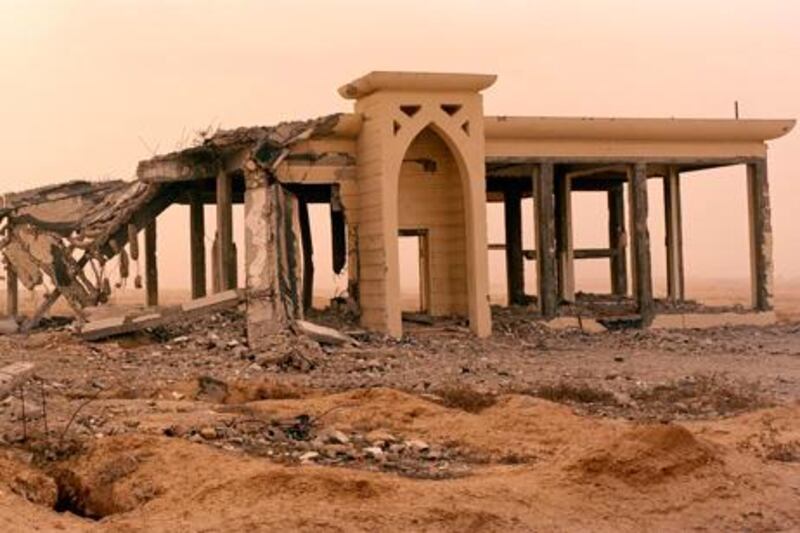 The remains of the Gaza International Airport in Rafah, which was destroyed during the Israeli army’s invasion of the Gaza Strip during the winter of 2008.