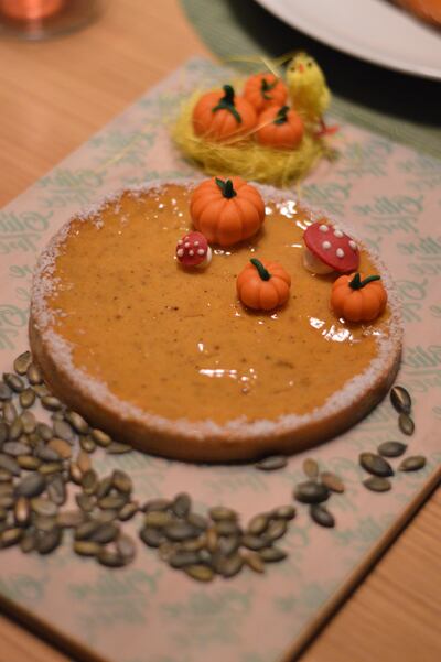 Pumpkin pie. Courtesy Aloft Al Ain