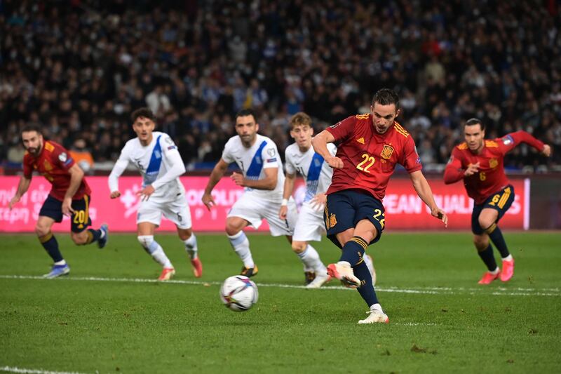November 11, 2021. Greece 0 Spain 1 (Sarabia pen 26'): A scoreline that flattered the home side in Athens as Pablo Sarabia's first-half penalty sealed a win that left Spain needing a point from their final group game against Sweden to qualify. Luis Enrique said: "We are playing against a good side [in Sweden] that, in theory, is going to attack us more. We will not aim to draw, but to win. As we do always." AFP