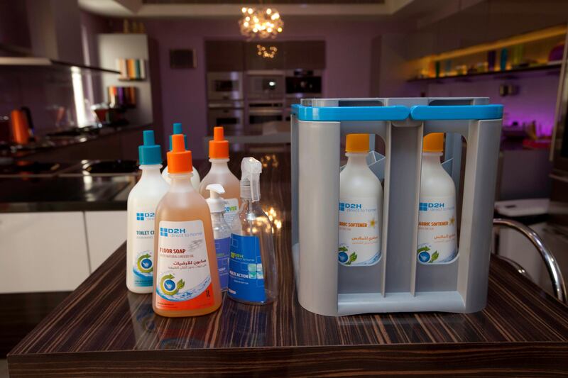 Dubai, United Arab Emirates, Apr 18, 2013 -  eco friendly detergent at the house of Gundeep Singh, CEO of The Change Initiative. ( Jaime Puebla / The National Newspaper ) 