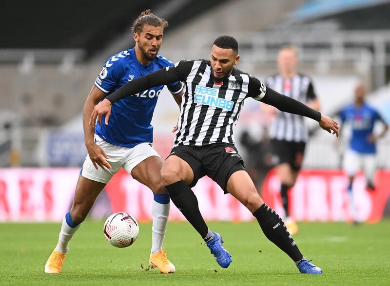 Jamaal Lascelles - 8: Faced one of the division’s form players in Calvert-Lewin and was more than up for the challenge. Best performance of the season by the Magpies captain. EPA.