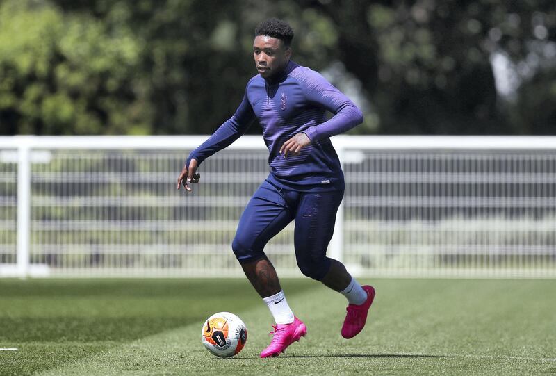 ENFIELD, ENGLAND - MAY 25: Steven Bergwijn of Tottenham Hotspur during the Tottenham Hotspur training session at Tottenham Hotspur Training Centre on May 25, 2020 in Enfield, England. (Photo by Tottenham Hotspur FC/Tottenham Hotspur FC via Getty Images)