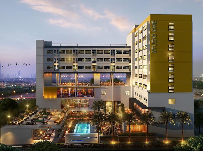 Studio One Hotel is located about 16km from the Expo 2020 Dubai site. Courtesy Studio One Hotel