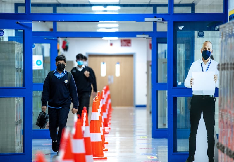 Safety remains paramount at The British School Al Khubairat. Victor Besa / The National