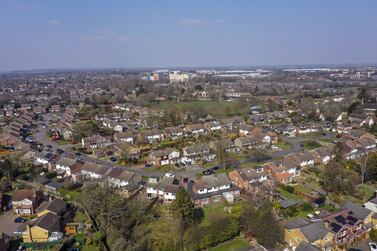 Leverstock Green, near Hemel Hempstead, England. The Bank of America said defaults on mortgages have plunged because lending criteria have been tightened so strictly as to remove risk almost entirely from the system. PA