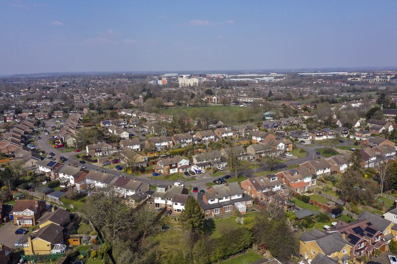 Leverstock Green, near Hemel Hempstead, England. The Bank of America said defaults on mortgages have plunged because lending criteria have been tightened so strictly as to remove risk almost entirely from the system. PA