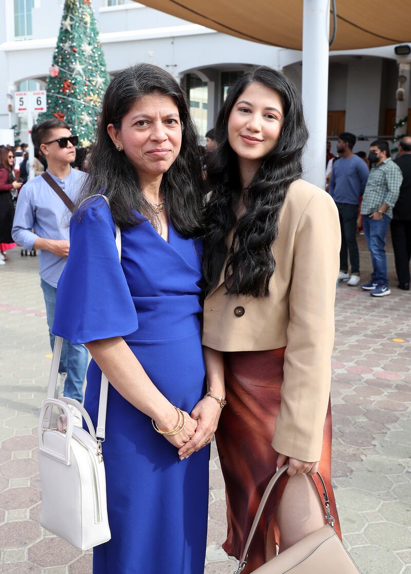 Michelle Rodrigues, left, attended the mass