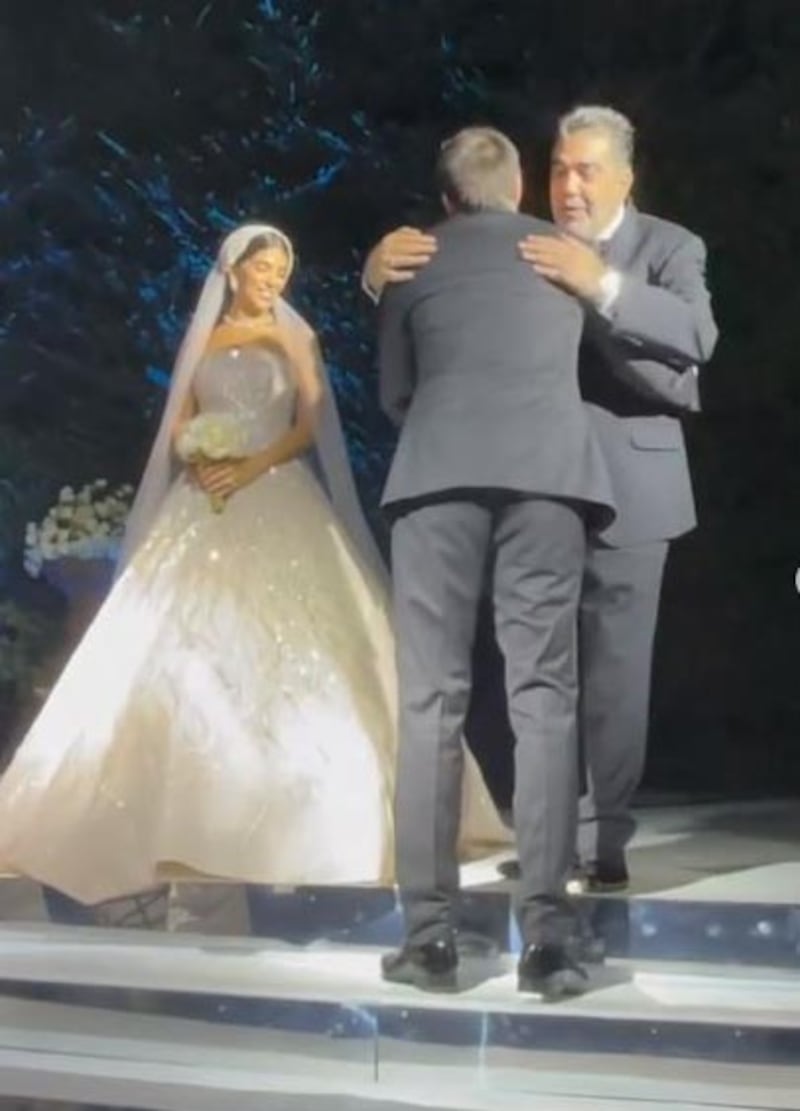 Nawar Sahili said the wedding on Saturday had been organised by his son-in-law, though in Lebanon the bride’s parents traditionally bear such expenses
