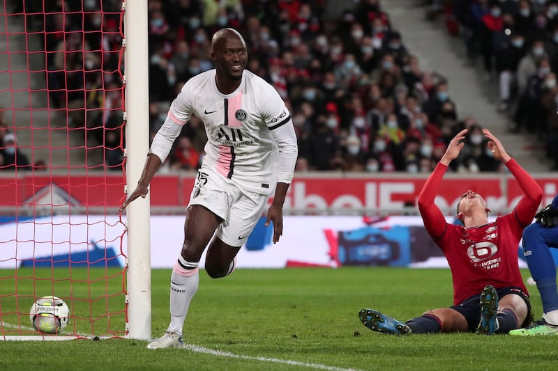 Danilo Pereira - 8: Close-range finish after disastrous spill from Lille goalkeeper Grbic to put PSG in front and his deflected shot made it 4-1. All-action display from Portuguese midfielder. EPA