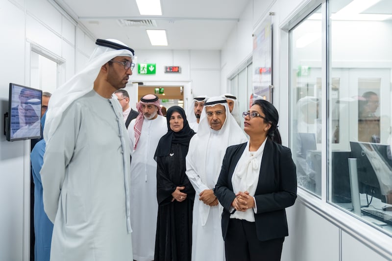 Dr. Sultan Al Jaber, Minister of Industry and Advanced Technology, visited Global Pharma. Source: Global Pharma