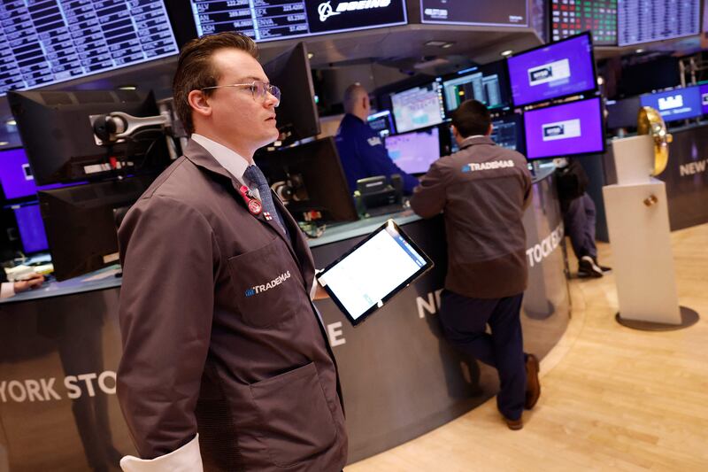 Traders on the floor of the New York Stock Exchange. The US has about 5,000 fewer listed companies than expected for an economy of its size, according to the National Bureau of Economic Research. AFP