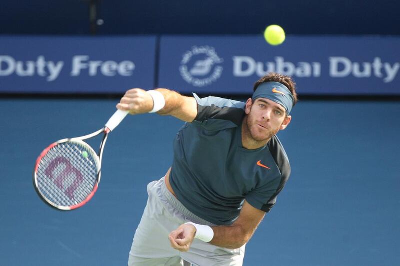 Event: Dubai Duty Free Tennis Championship, Dubai. Date: February 17-March 1. Juan Martin Del Potro made it to the semifinals last year. Jaime Puebla / The National.