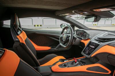 The cabin is bigger compared to the Aventador and easier to get in and out of. Photo: Lamborghini 
