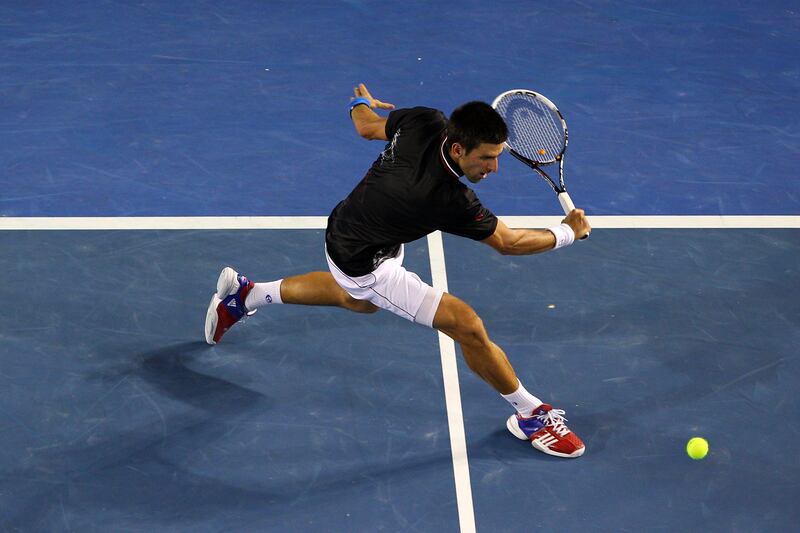 2012: Djokovic beats Rafael Nadal 5–7, 6–4, 6–2, 6–7, 7–5 to win the Australian Open.