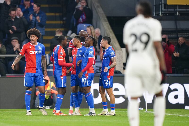 Michael Olise opened the scoring for Crystal Palace against Manchester United. PA