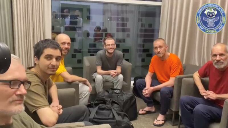 Foreign prisoners of war freed by Russia in Riyadh. Reuters