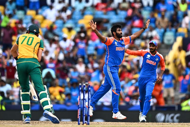 Undoubtedly the best fast bowler in the world. Took 15 wickets from 8 games but his economy of just 4.17 is what clinched the deal for India. It is the most economical bowling in the history of T20 World Cup. Teams have decided to just play him out, which is the greatest compliment a bowler can receive. AFP
