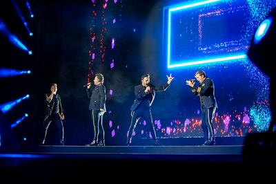 Westlife at Dubai’s Coca-Cola Arena. Courtesy Seven Media